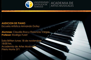 Audición concierto de Piano, Academia de Artes Musicales