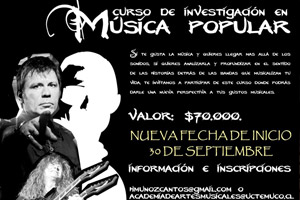 Curso de investigación en Música Popular, Academia de Artes Musicales