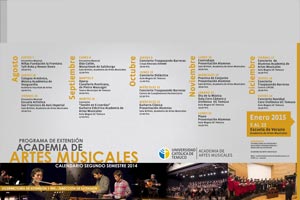 Calendario_2014, Academia de Artes Musicales
