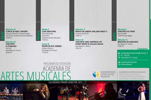 Calendario_2015, Academia de Artes Musicales