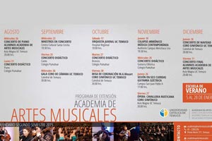 Calendario_2015, Academia de Artes Musicales