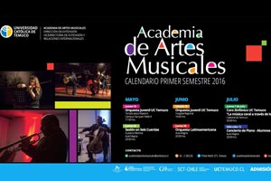Calendario_2016, Academia de Artes Musicales
