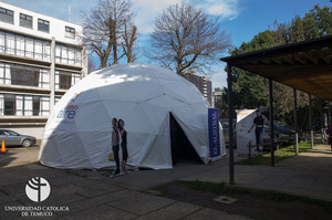 UC Temuco alojó en su campus a domo de la campaña "Nuevo Aire"