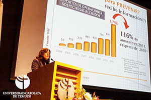 Escuela de Negocios de la UC Temuco realizó seminario sobre lavado de activos e inteligencia financiera en el país