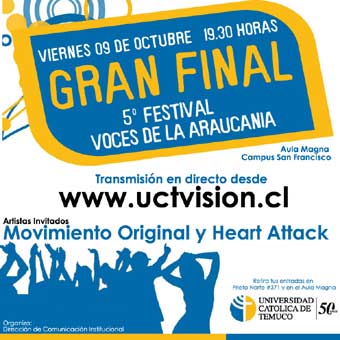 Este viernes es la Gran Final del Festival Voces de La Araucanía