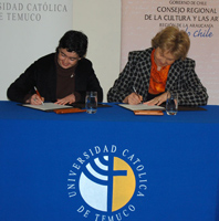 UC Temuco y Consejo Nacional de la Cultura y las Artes firman convenio