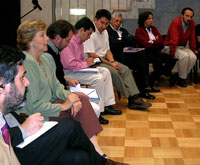 Reunión entre autoridades y estudiantes