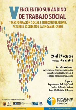 Entre el 24 y 27 de octubre se realizará el V Encuentro Sur Andino de Trabajo Social