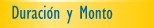 duracion y monto